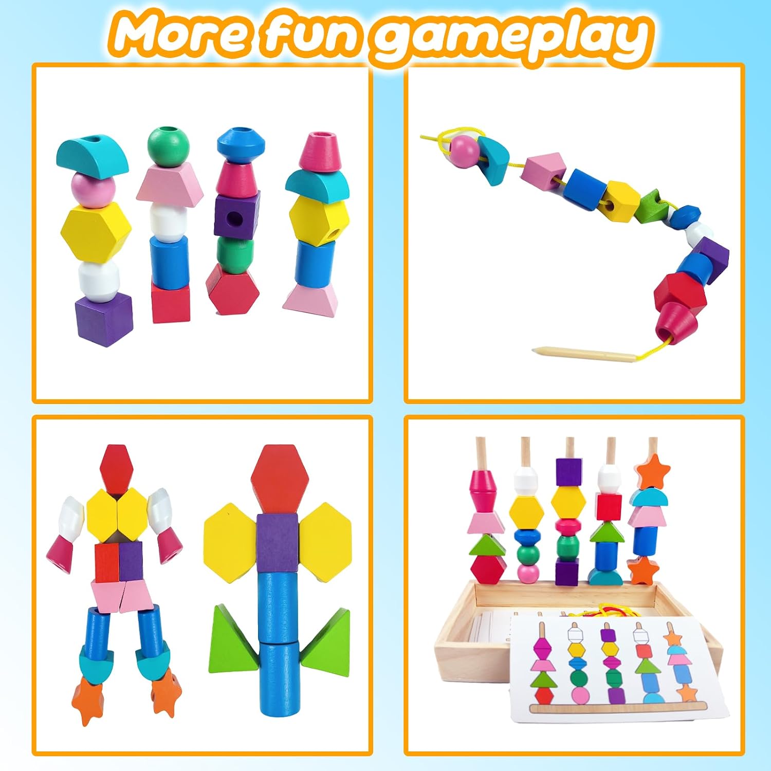 Detalle 2 de MonteSpi Jouets Montessori 3 en 1