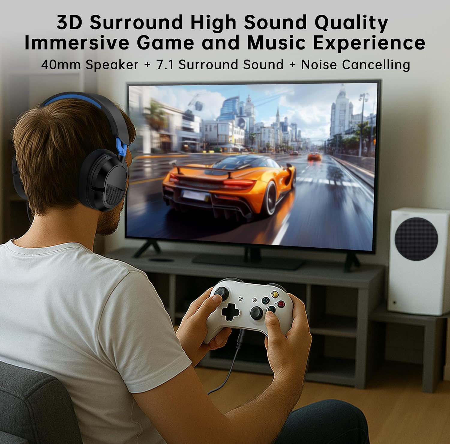 Detalle 2 de AOC Wired Gaming Headset with 3.5mm Connection