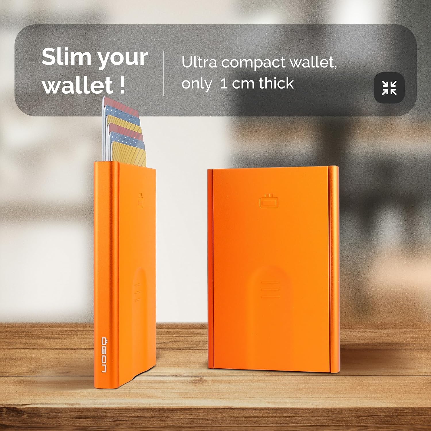 Detalle 2 de ÖGON -DESIGNS- Automatic Aluminium Card Holder