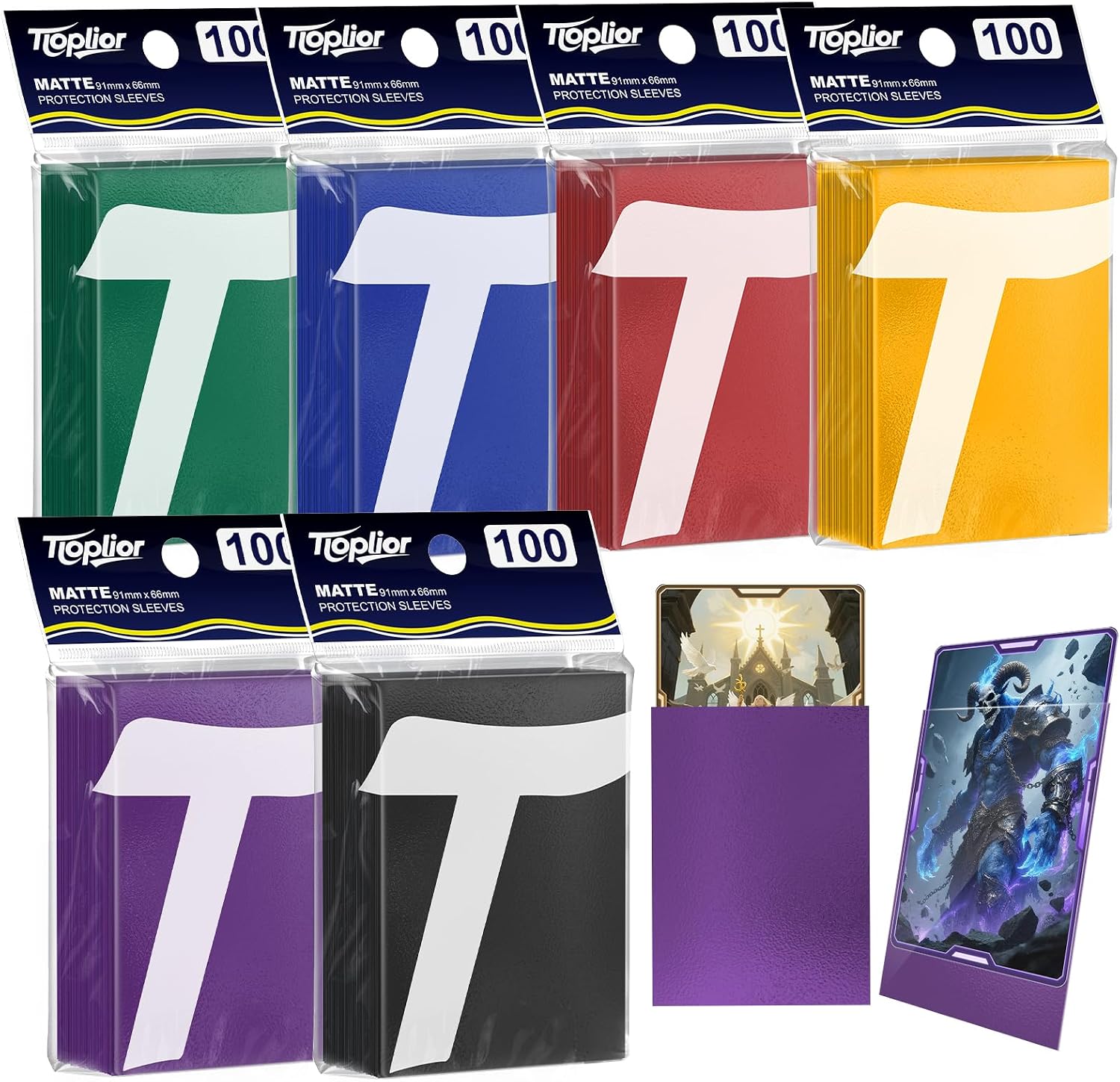 Detalle de 600ct Matte Card Sleeves – Premium Protectors for MTG, TCG and Collectible Cards