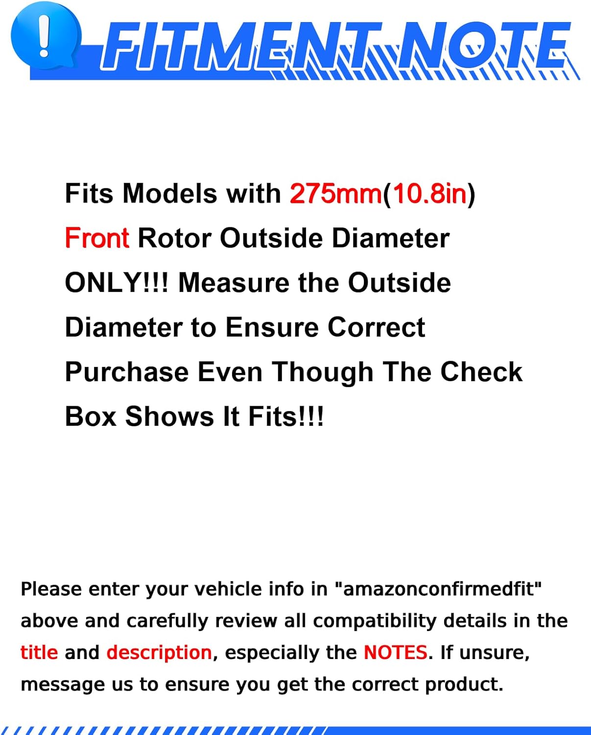 Thumbnail 2 de Anpulsero Front Brake Kit for 03-08 Toyota Corolla/Matrices and Pontiac Vibe — 275mm Drilled & Slotted Rotors with Ceramic Pads