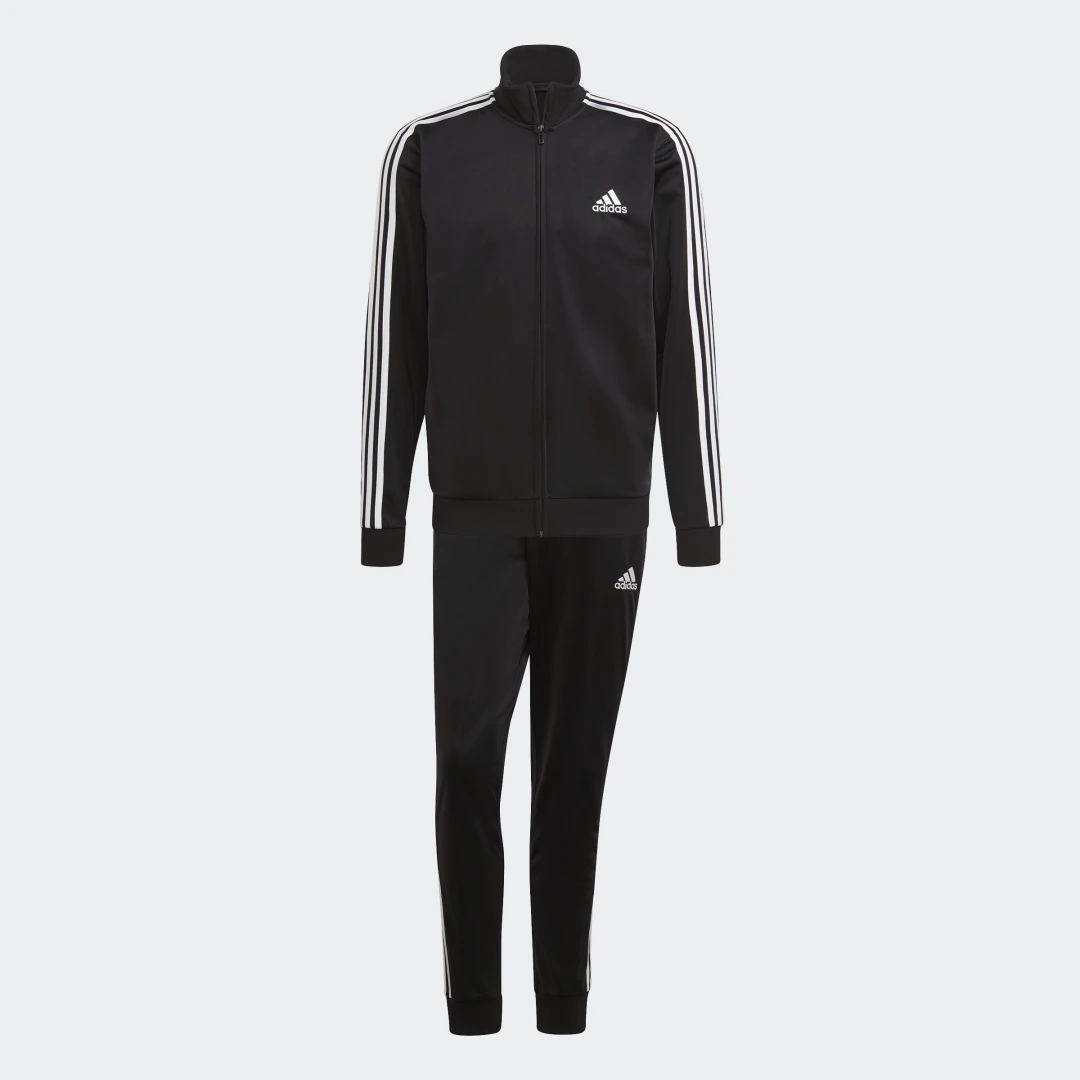 Detalle de Chándal Essentials 3-Stripes Negro de Adidas