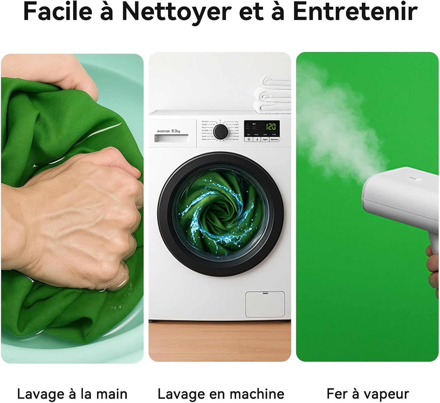 Detalle 2 de Heysily Toile de fond verte 2 x 3 m pour studio