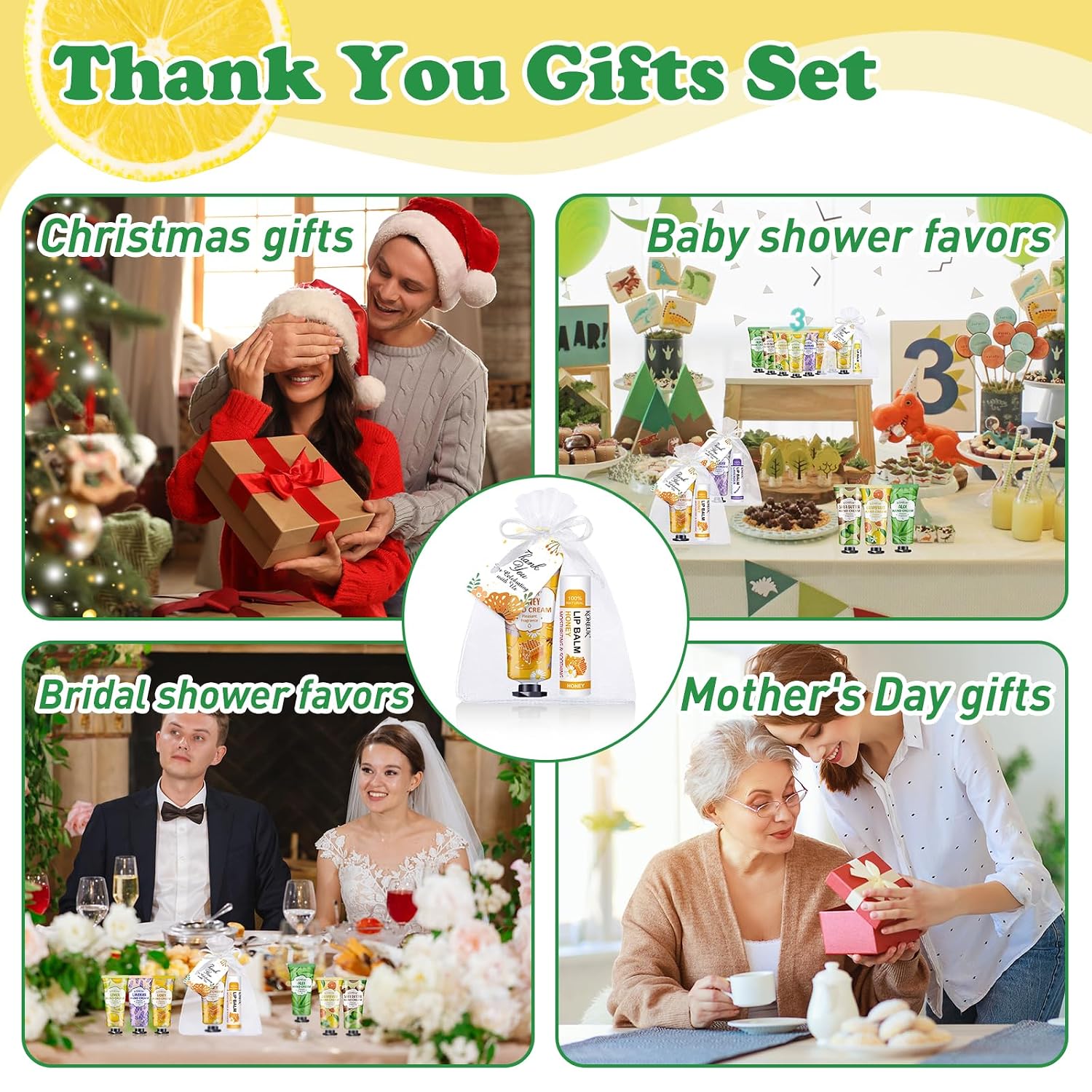Detalle 2 de KONEUK 36-Pack Hand Cream and Lip Balm Bulk Gift Sets for Easter Baskets, Teachers, Nurses, and More