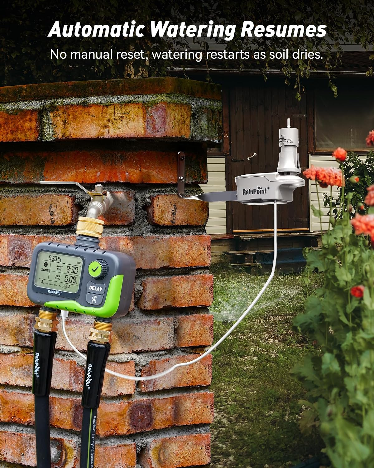 Thumbnail 6 de RAINPOINT 2-Zone Water Timer Kit with Rain Sensor