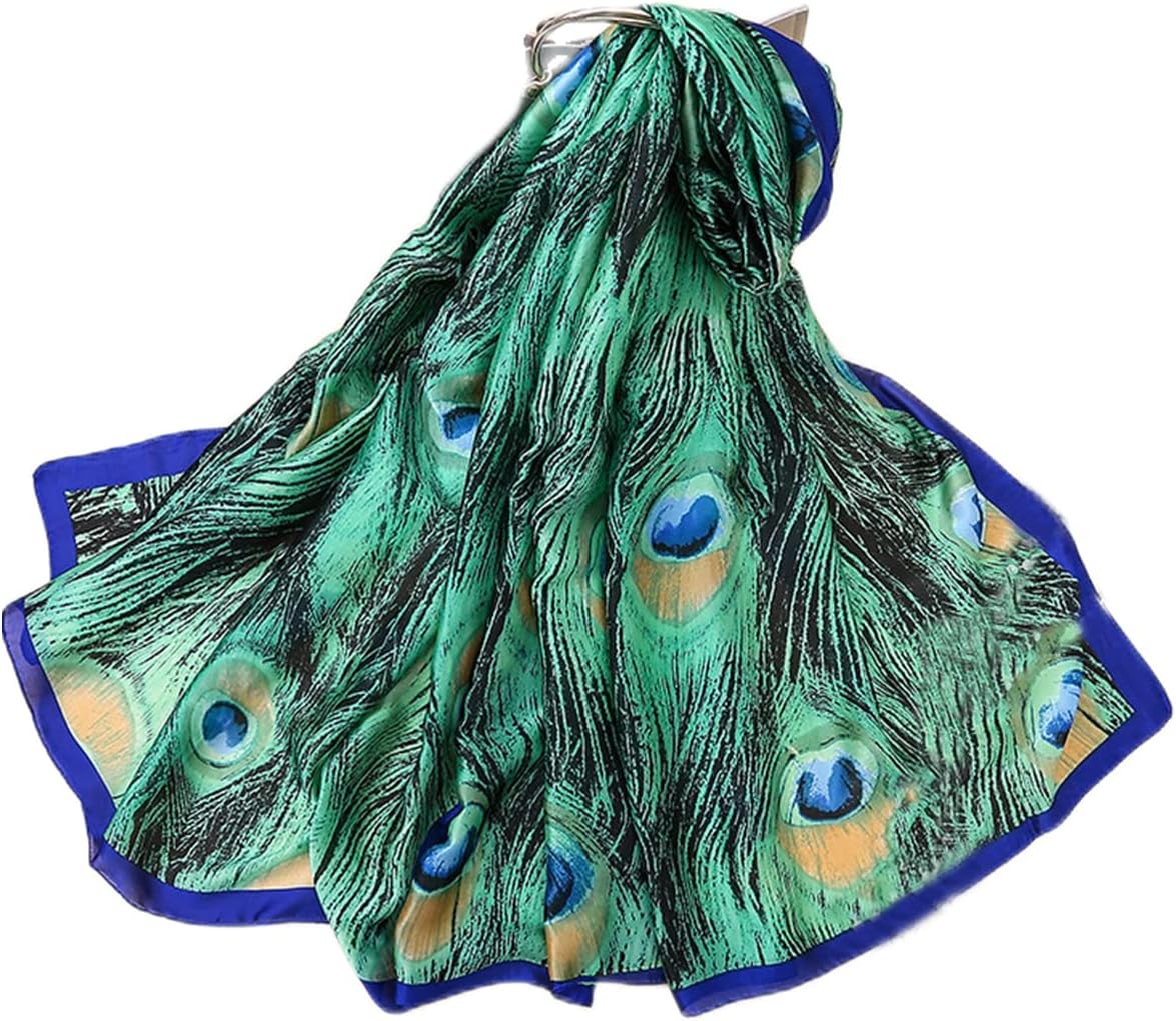 Detalle 2 de MAIRY Silk Scarf For Women UK – Lightweight 180x90 cm Satin Finish Shawl Wrap (SL-M04)