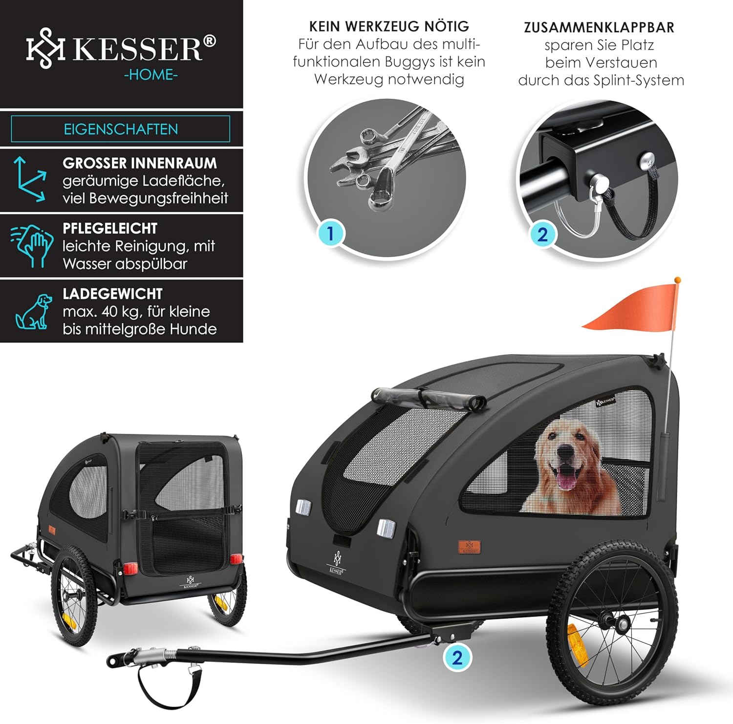 Thumbnail 5 de KESSER Boxer Hundeanhänger 250L