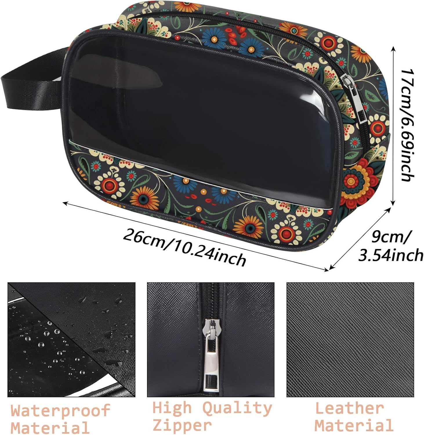 Detalle 2 de Polish Folk Art Clear Makeup Bag