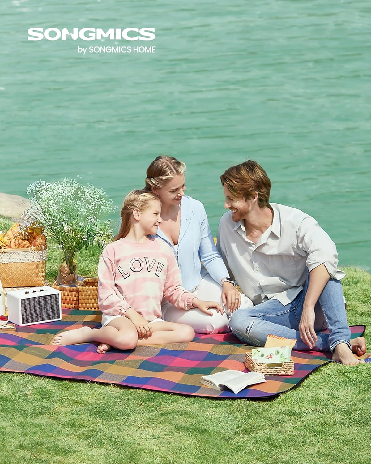 Thumbnail 1 de SONGMICS Coperta da Pic-nic GCM50K: impermeabile, pieghevole e multiuso 195 x 150 cm