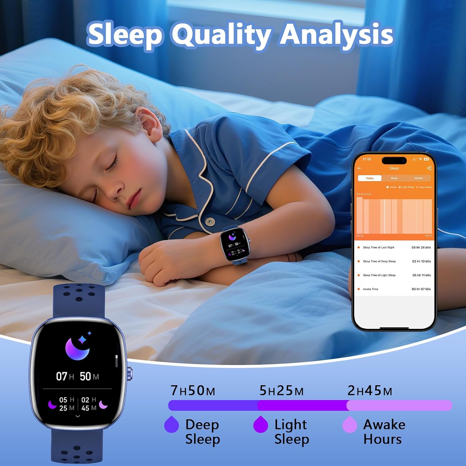 Thumbnail 2 de Tynggko Kids Smart Watch 100 Modes