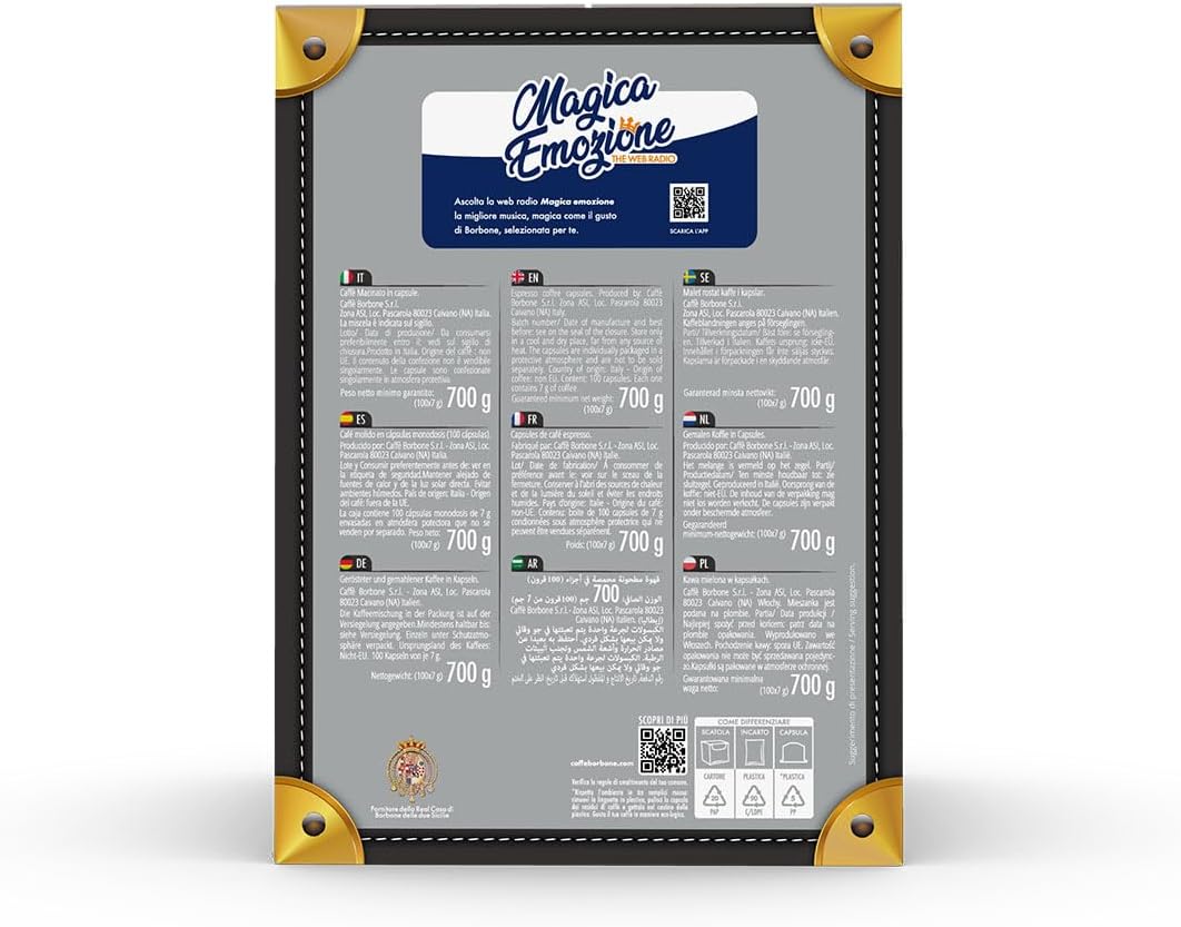 Thumbnail 4 de Caffè Borbone Mélange Or ☕️ 100 Cápsulas para Lavazza ESPRESSO POINT