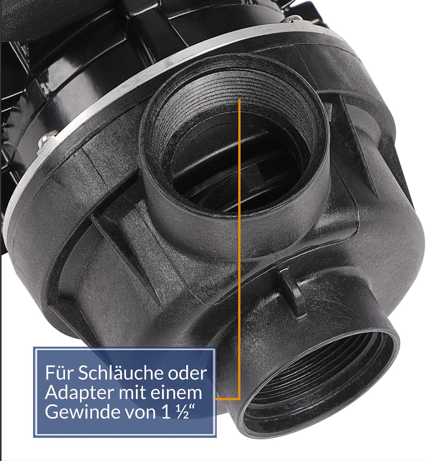 Detalle de MONZANA® Filterpumpe 10.200 l/h – Poolpumpe mit Sandfilter (8,5 m Förderhöhe)