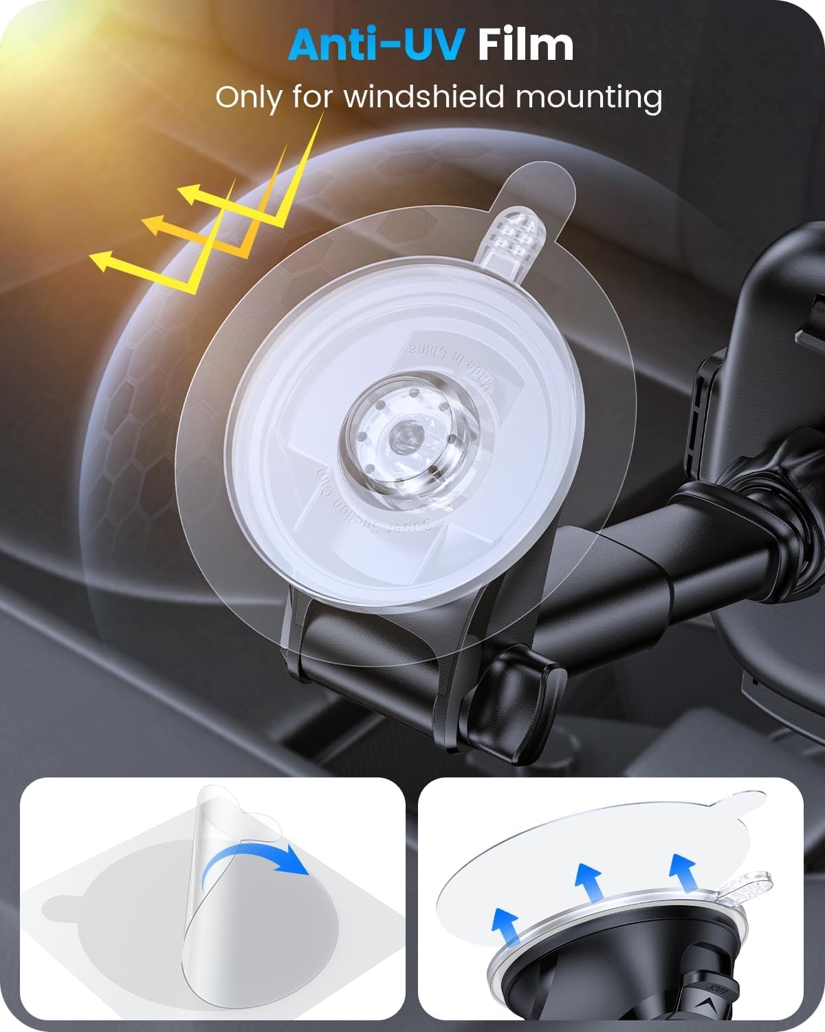 Thumbnail 1 de OQTIQ Handyhalterung Auto 3-in-1 mit Lüftungsclip und Saugnapf, 360° drehbar (4–6,9 Zoll)