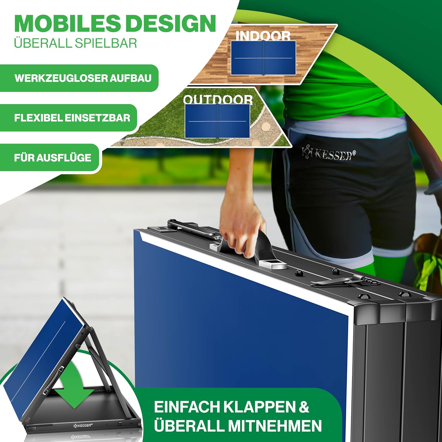 Thumbnail 2 de KESSER Tischtennisplatte Mini