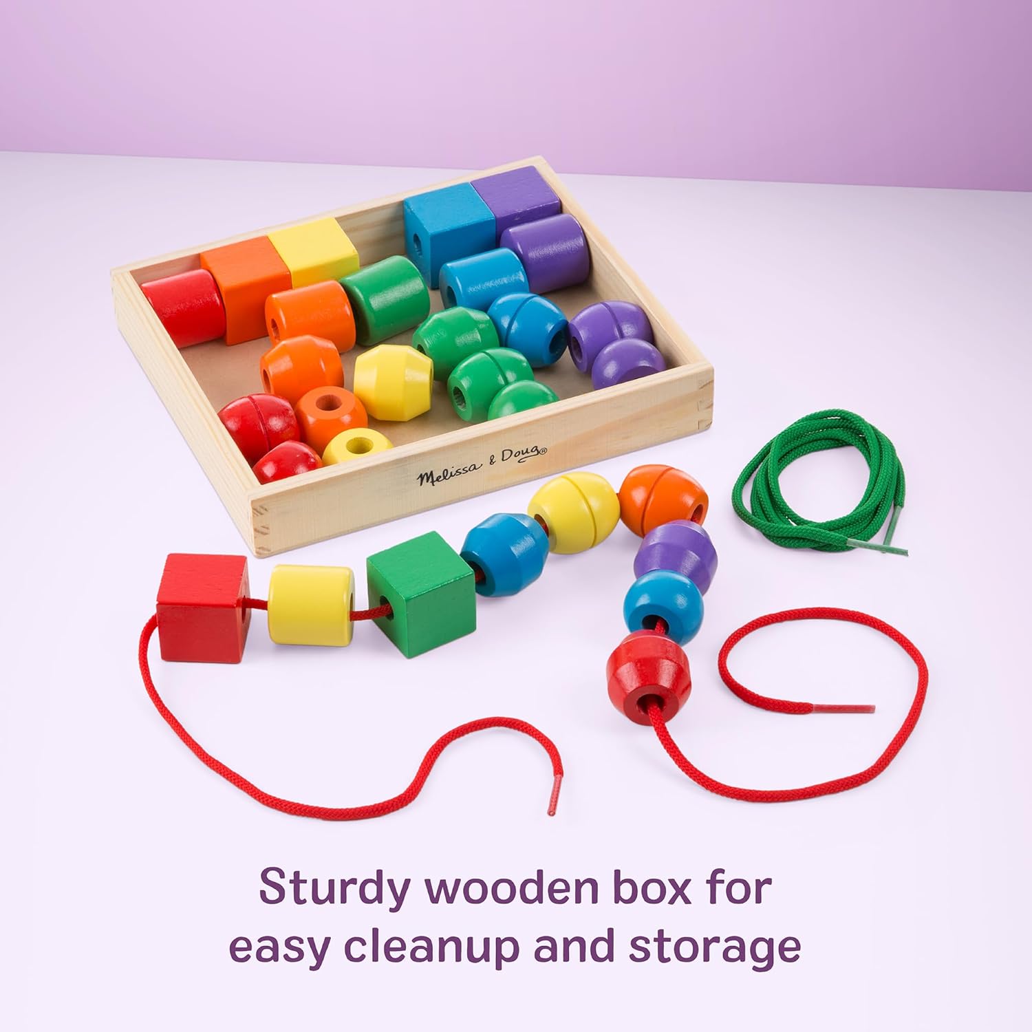 Thumbnail 6 de Melissa & Doug Wooden Lacing Beads – A Practical Early Learning Toy