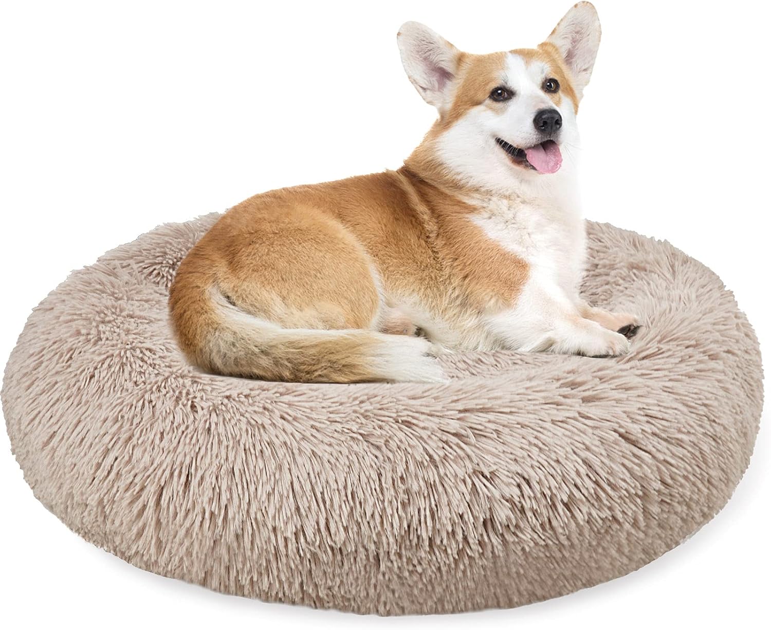 Thumbnail 6 de Enjamoy Plush Donut Dog Bed 80cm