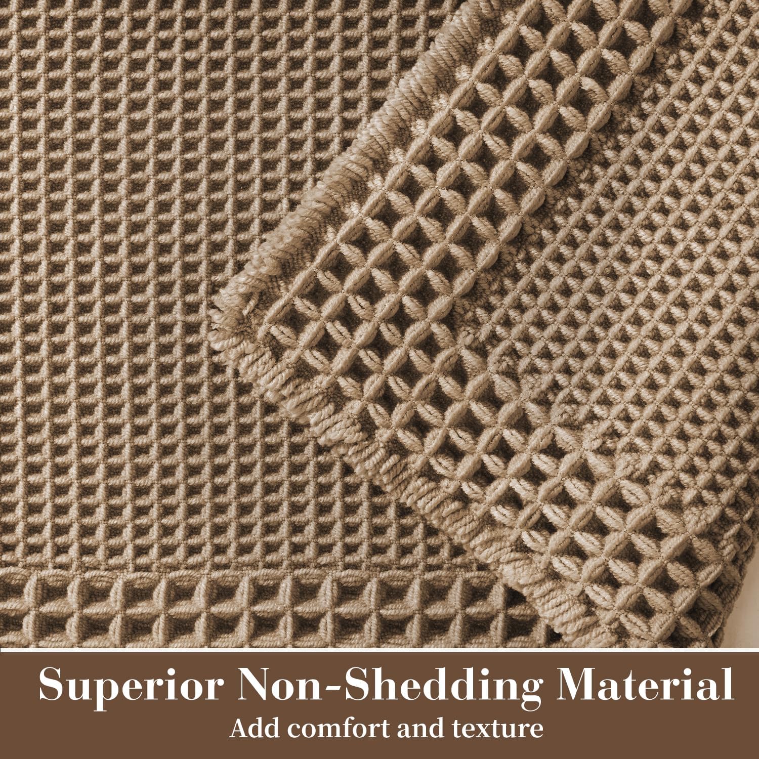 Thumbnail 1 de RESARE Waffle Bath Rug 24"x72" ⚙