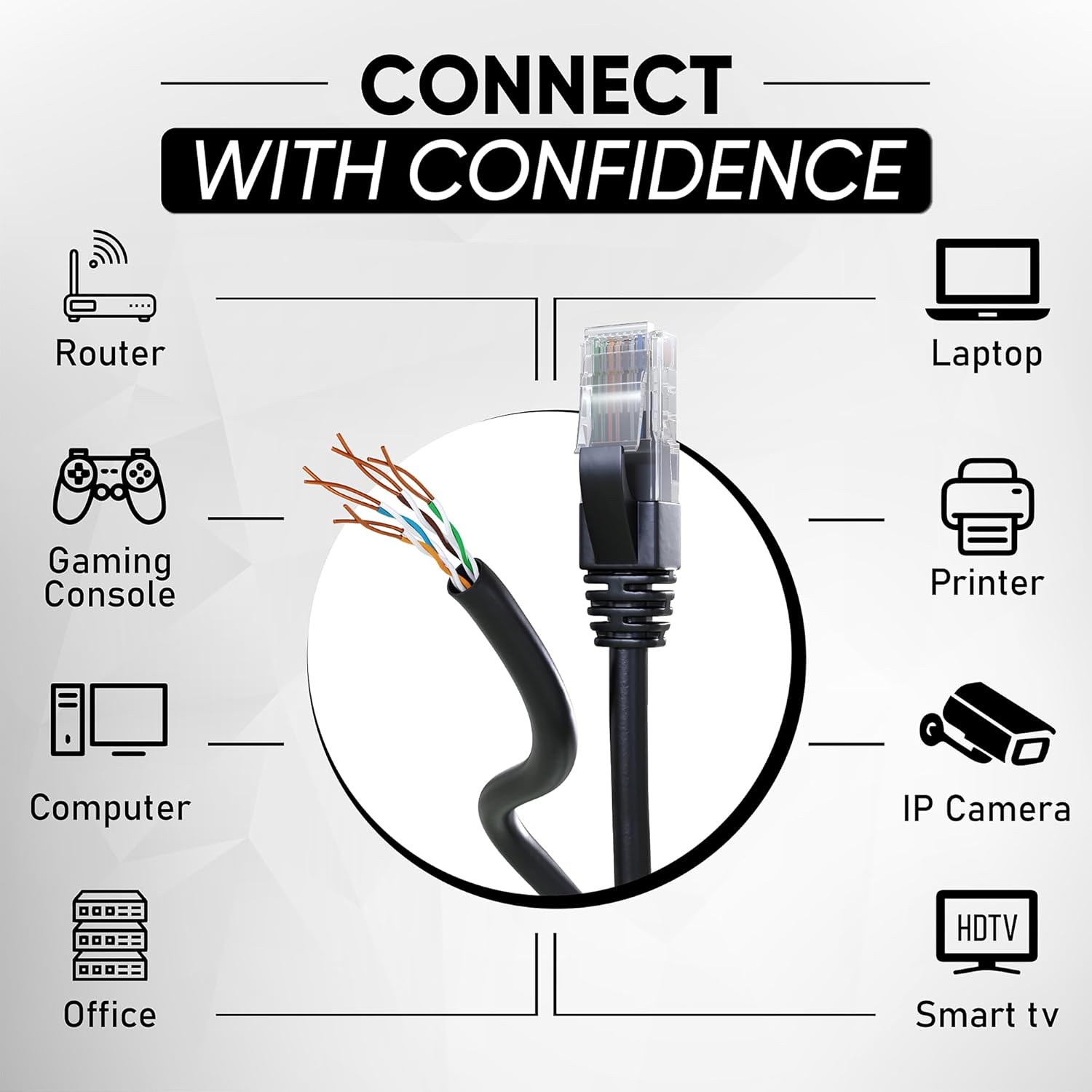 Thumbnail 3 de Mr. Tronic Bulk Cat 5E Ethernet Cable 50m