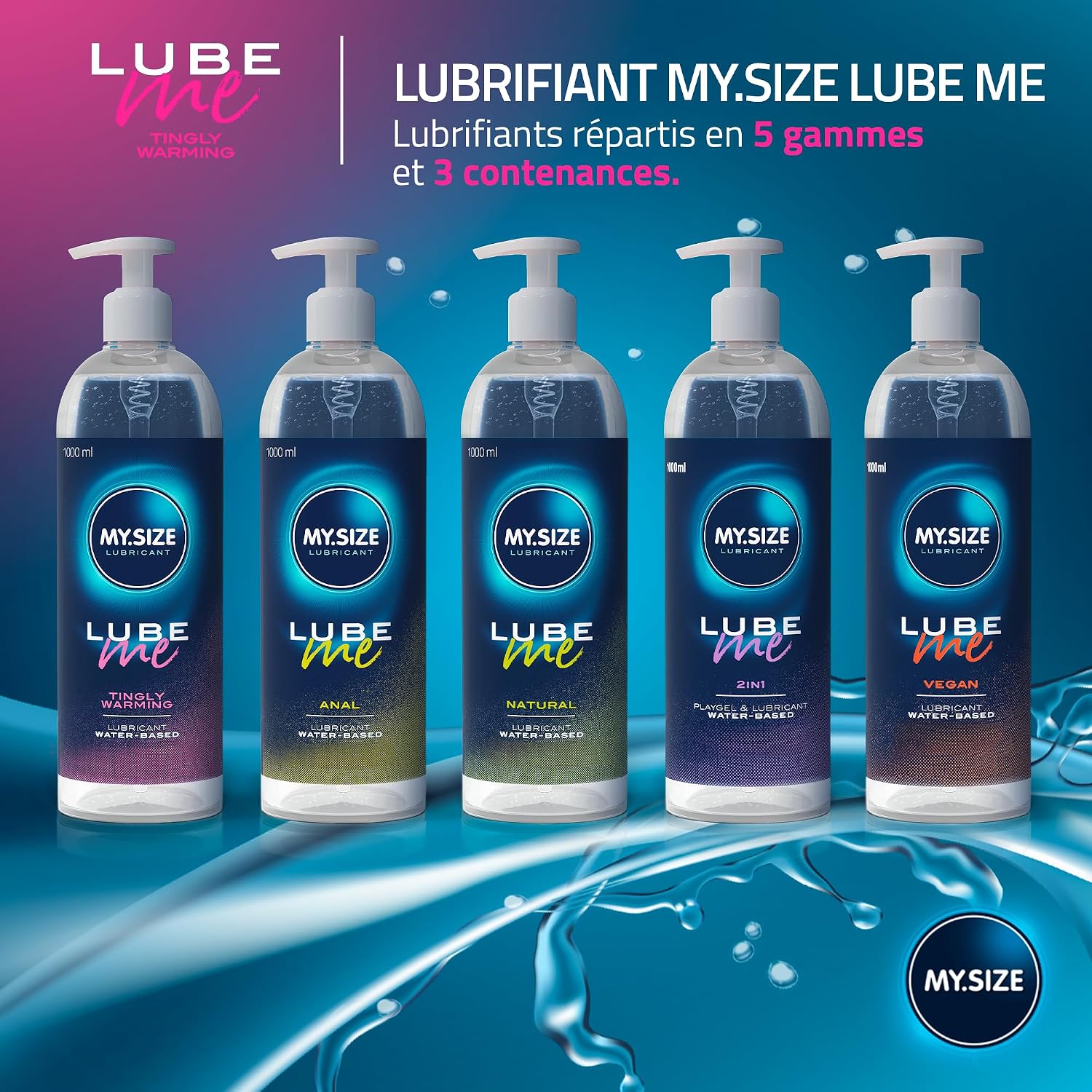 Thumbnail 3 de MY.SIZE Lube Me Premium 1000 ml