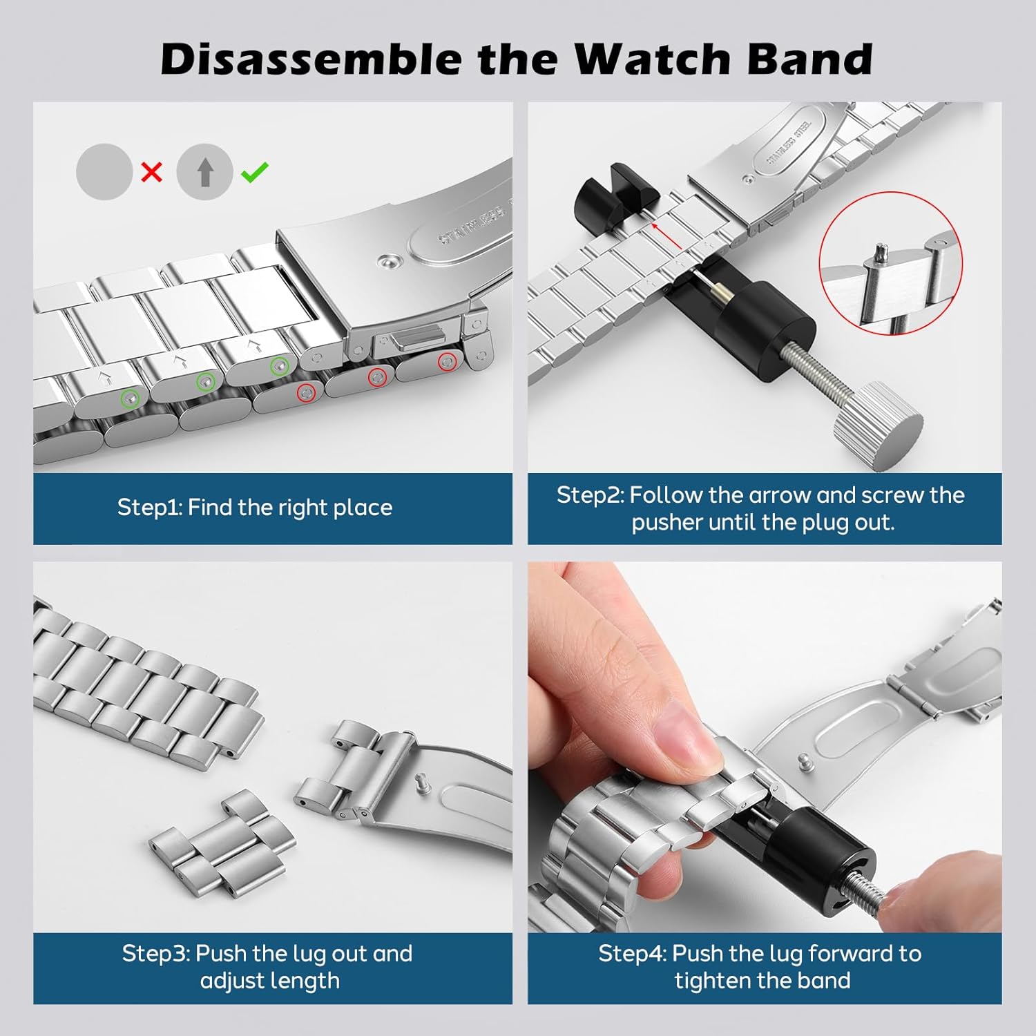 Thumbnail 5 de MoKo Slim Steel Band for Apple Watch