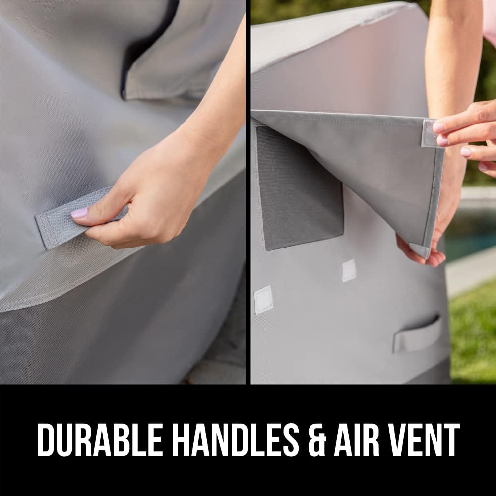 Detalle de GORILLA GRIP 840316717892 Outdoor Sofa Cover, Waterproof 600D, 90-Inch Silver