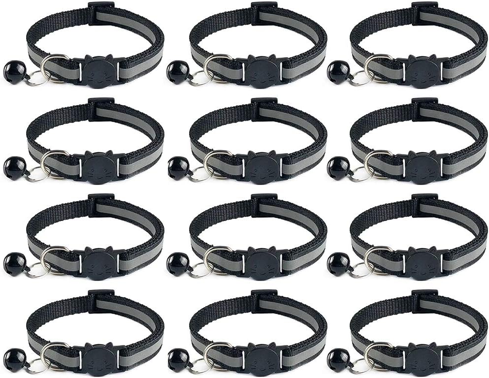 Detalle de Tafeiya Reflective Cat Collars 12 pack