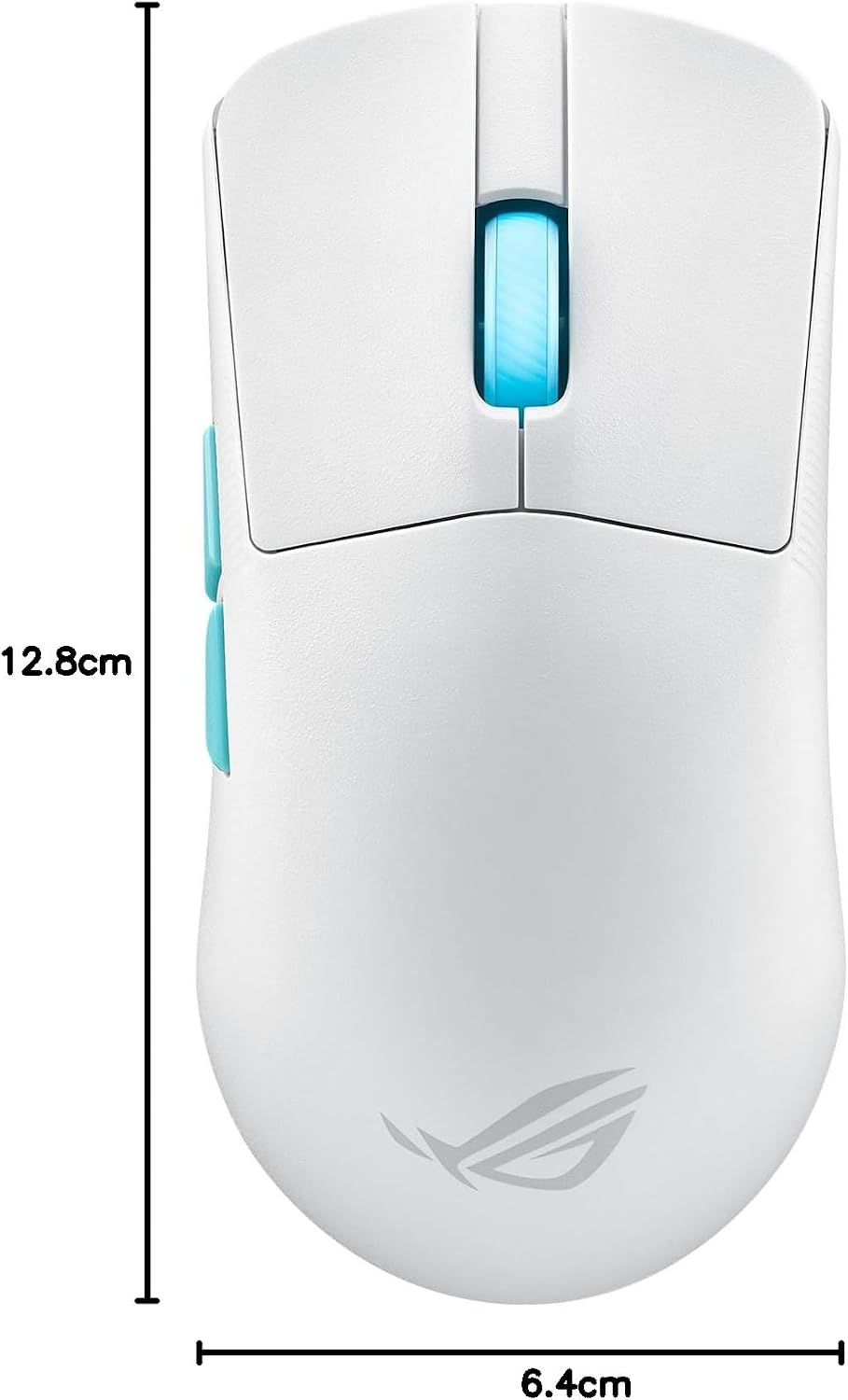 Thumbnail 5 de ASUS ROG Harpe Ace Aim Lab Edition (54 g) mouse gaming ultraleggero 2,4 GHz RF + Bluetooth, sensore 36K DPI, bianco