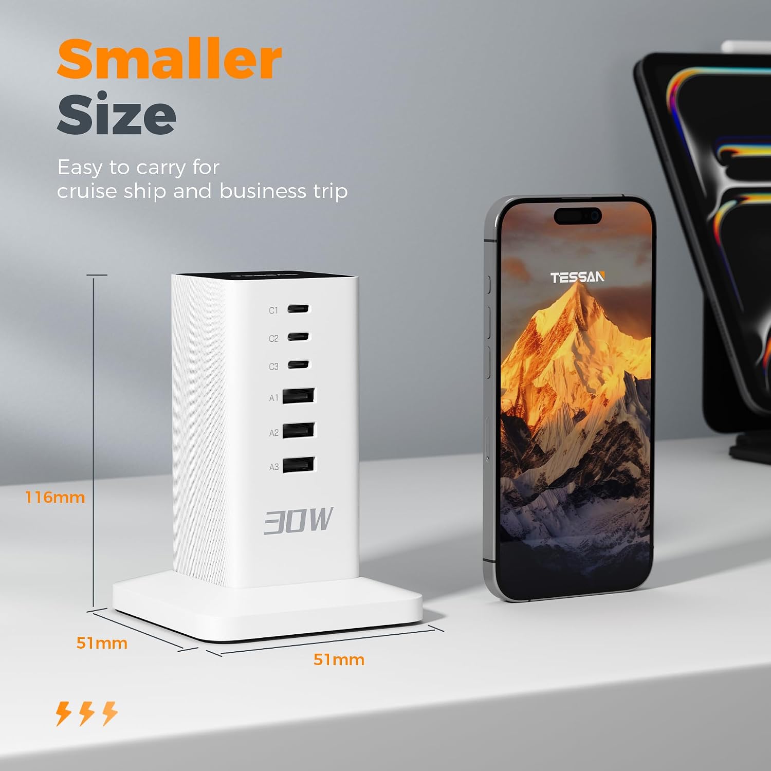 Thumbnail 3 de TESSAN USB C Charger Plug 30W