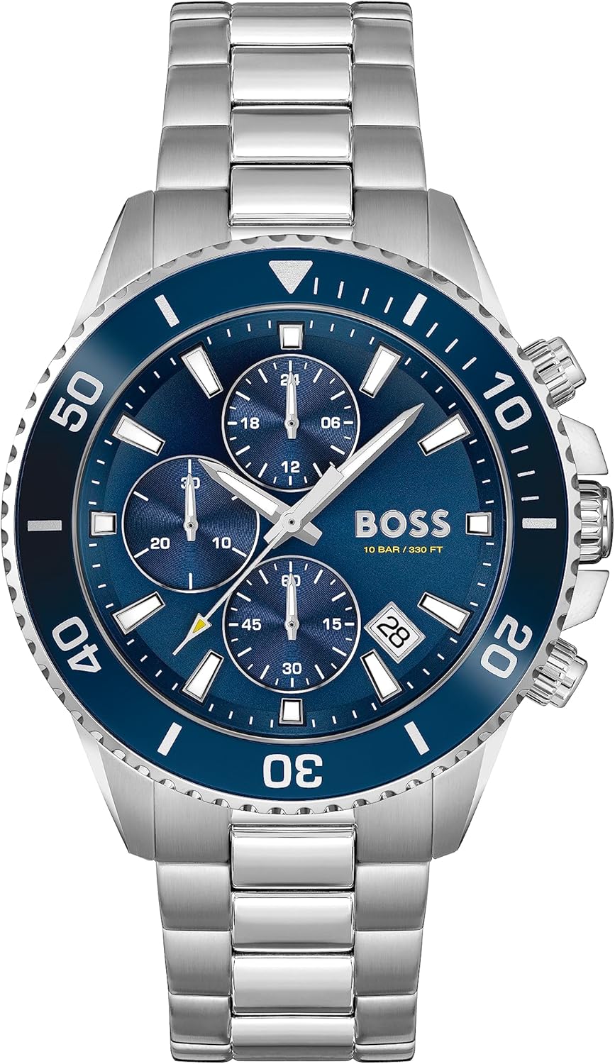 Thumbnail 6 de BOSS Herren-Chronograph Quarz Uhr (45 mm) aus der Admiral-Kollektion mit Datumsanzeige