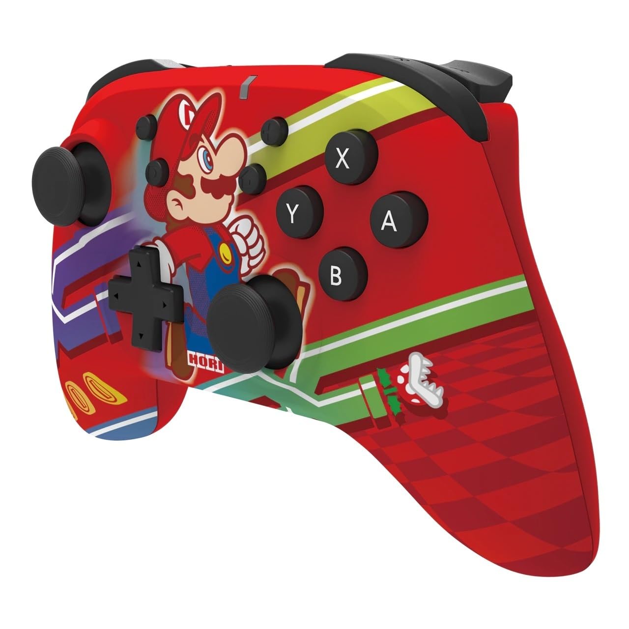 Detalle de HORI Kabelloses Horipad (Super Mario) Controller für Nintendo Switch – Offiziell lizenziert