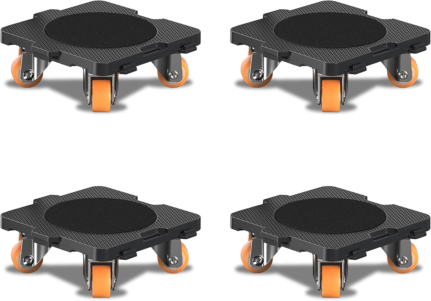 Thumbnail 6 de ONEON Set Pro per spostamento mobili: 4 carrelli + 1 sollevatore con ruote TPE (Nero)