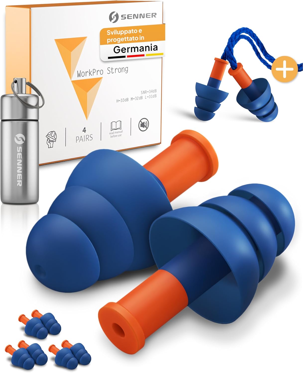 Detalle de Senner WorkPro Strong tappi antirumore SNR 34