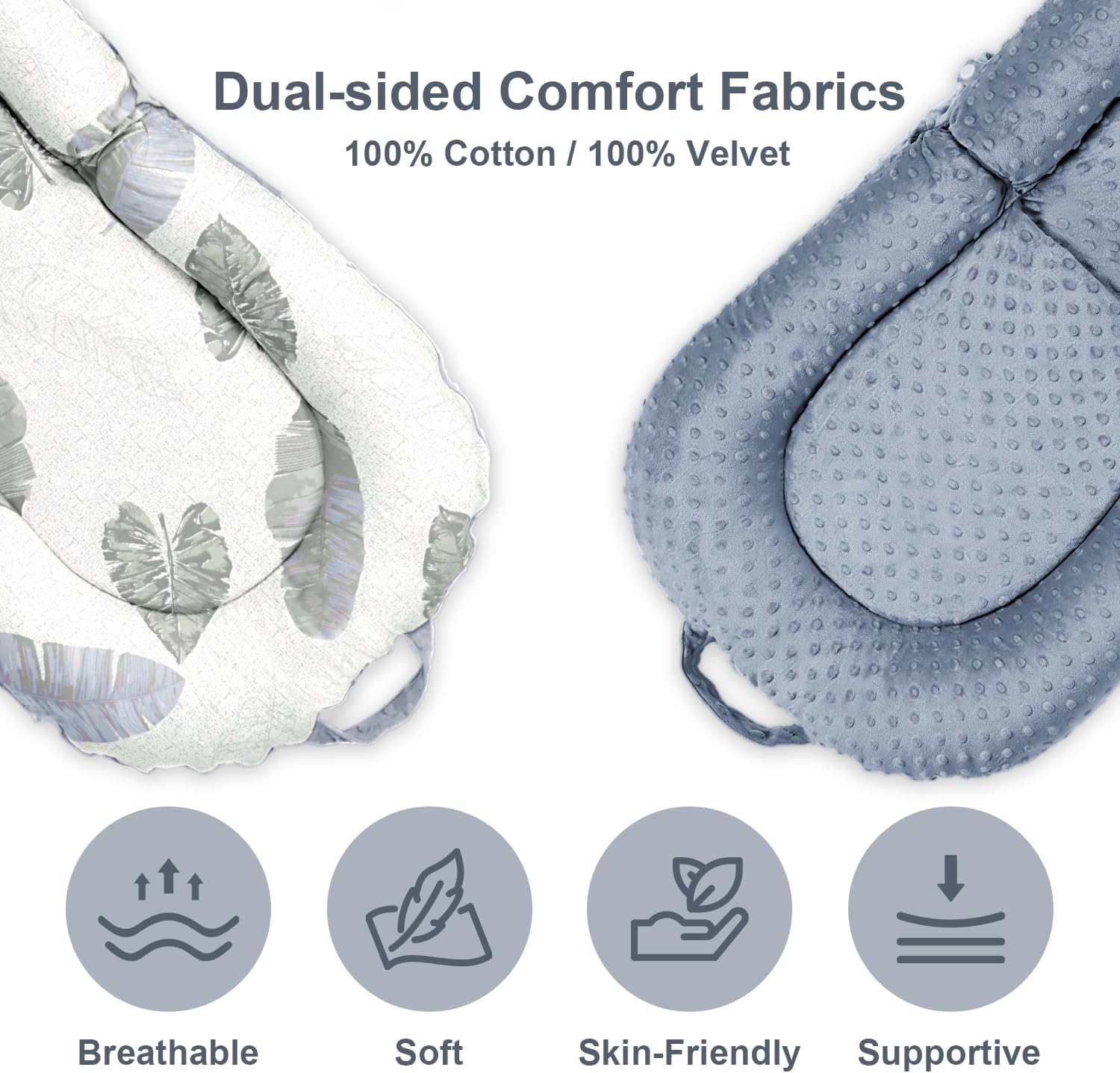 Detalle de Asstikoo Baby Nest Pod 3-in-1: Foldable Lounger for 0–24 Months