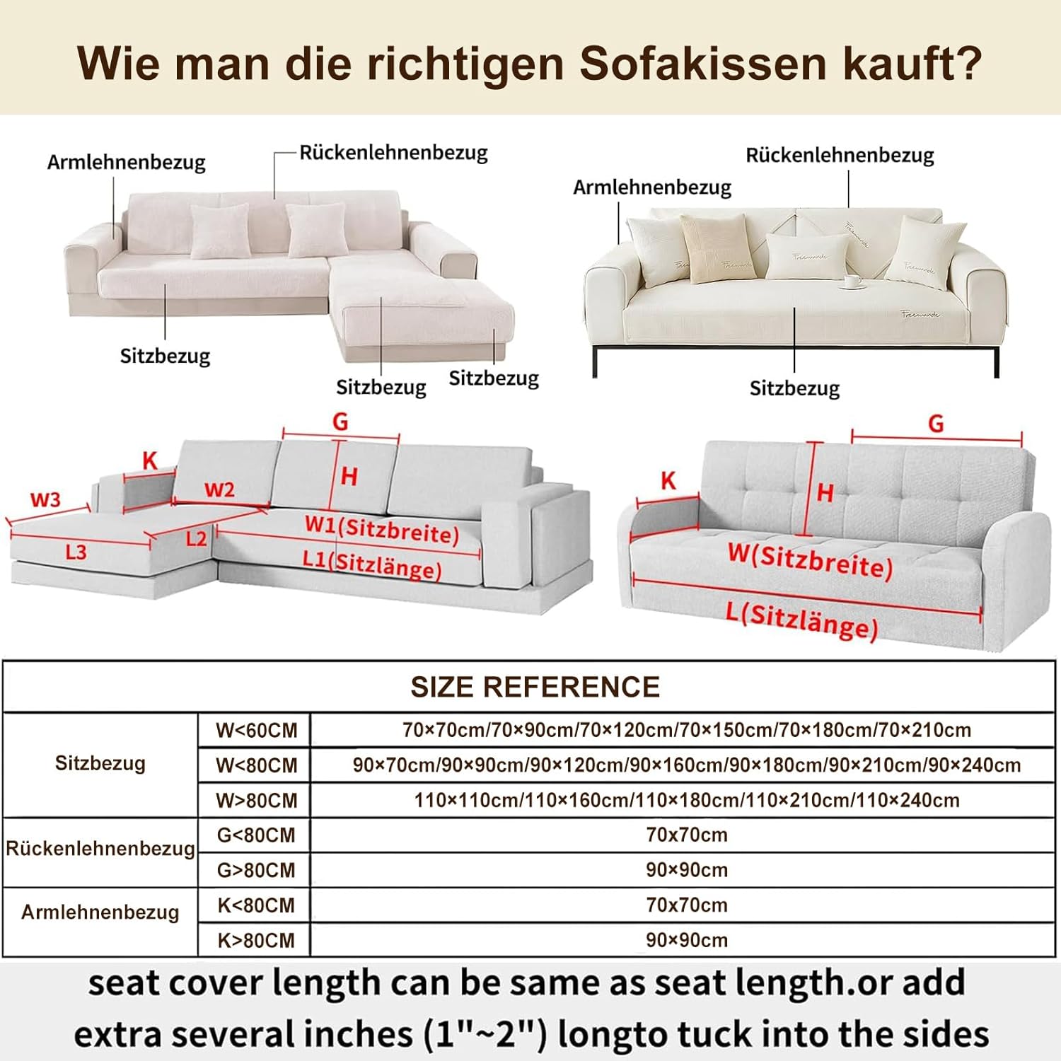 Thumbnail 5 de kogxscej Couch Überzug für Sofa-Überwurf
