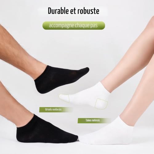 Thumbnail 6 de SukModen 12/24 Paires Chaussettes Sneaker en Bambou – Unisex, confort et respiration