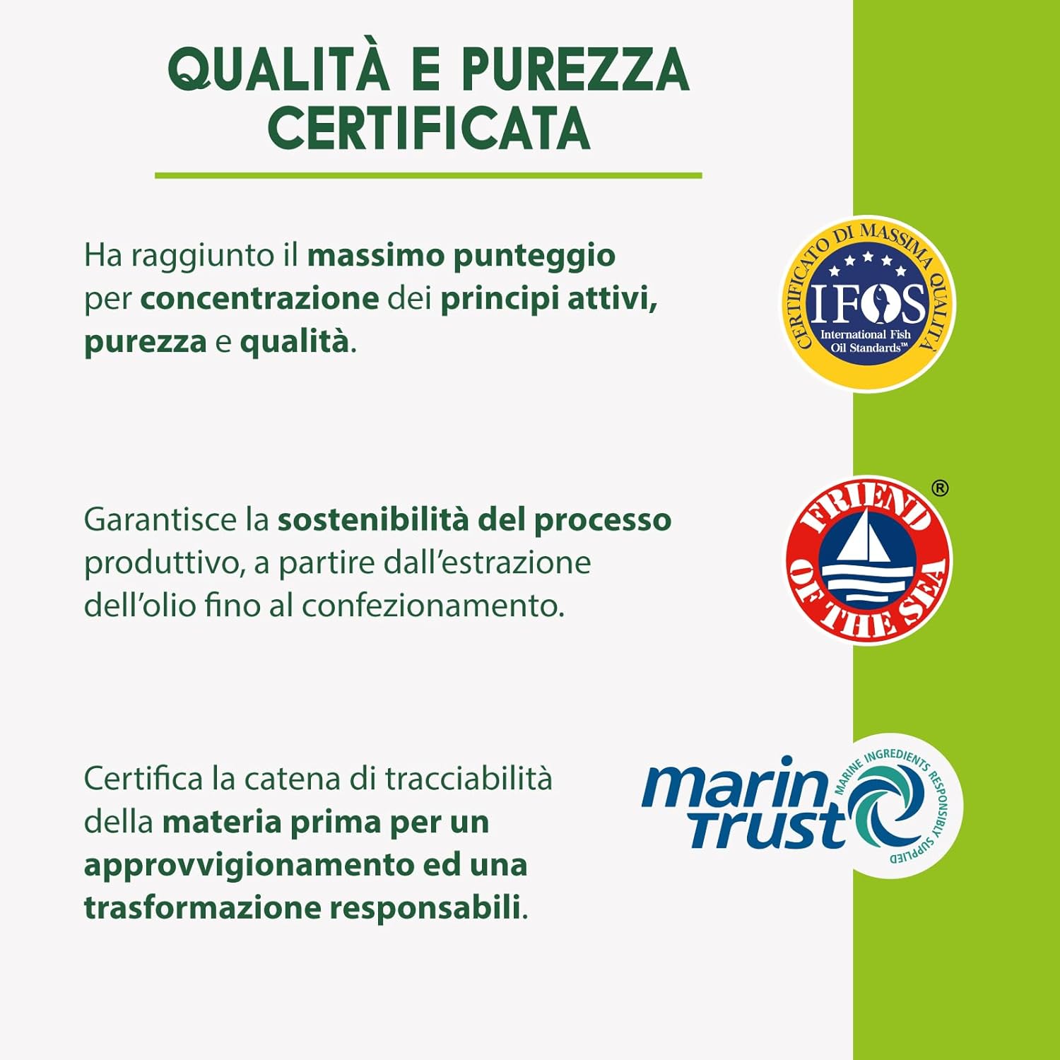 Thumbnail 3 de Enervit Enerzona Omega 3 RX 270 Capsule da 1 g: olio di pesce 1000 mg, Entericare, senza glutine
