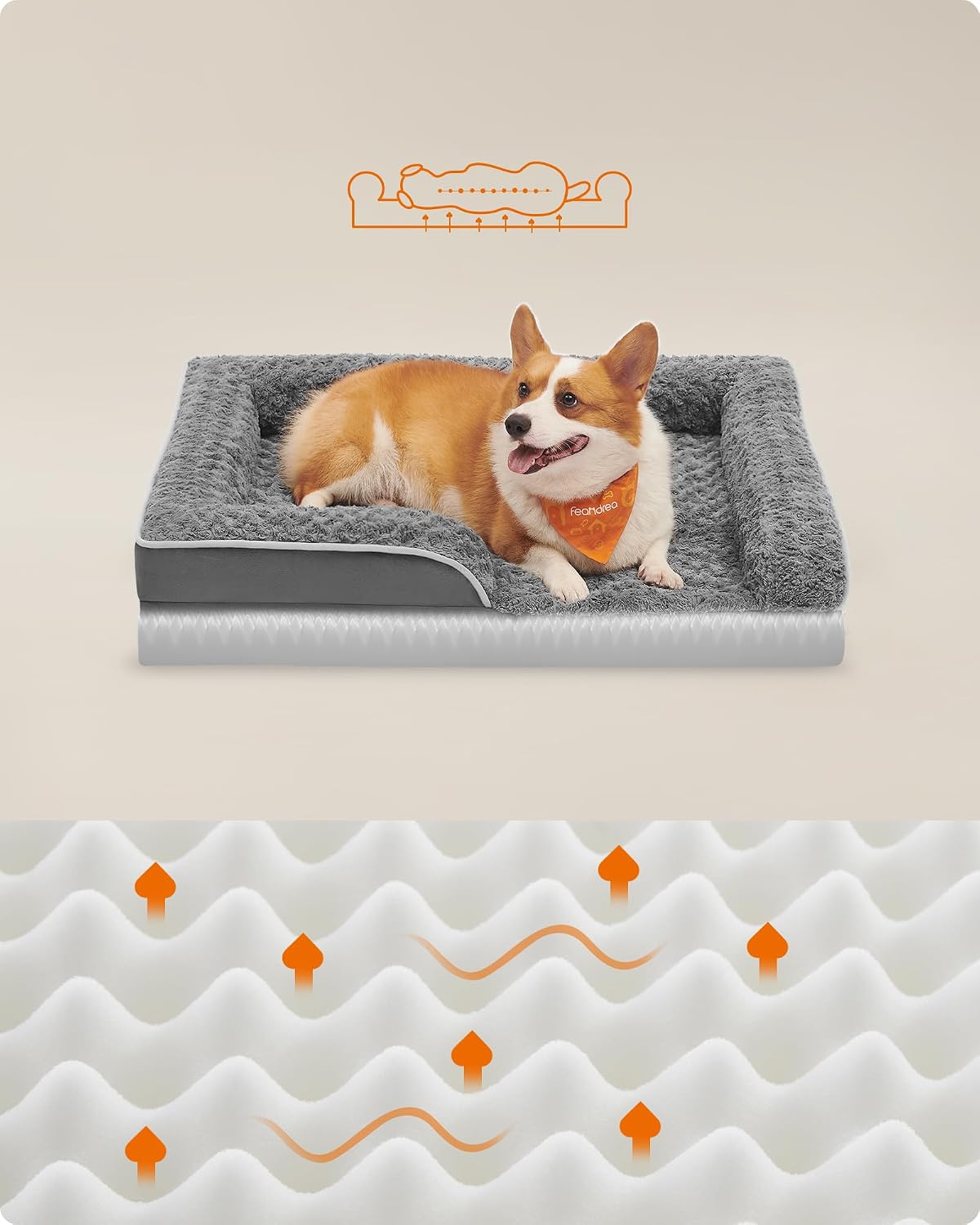 Detalle de Feandrea Large Orthopedic Memory Foam Dog Bed