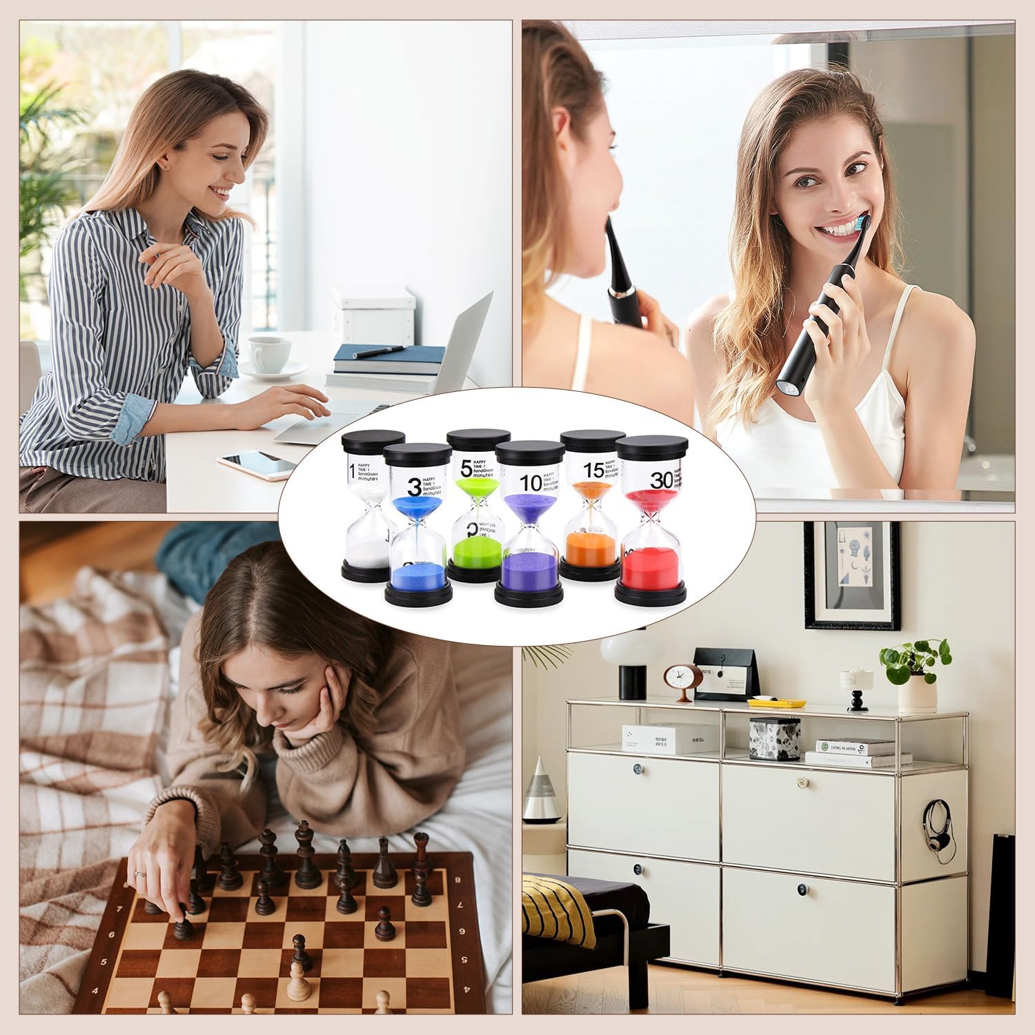 Thumbnail 5 de Comsmart Sand Timer 6pc set 1–30 min
