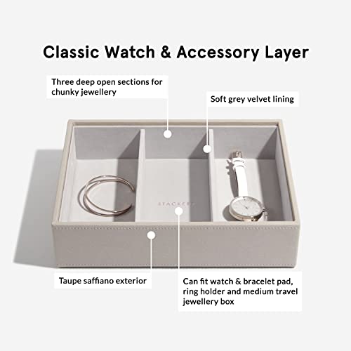 Thumbnail 7 de Stackers Taupe Classic Set of 6 – Customisable Jewellery Box for Growing Collections