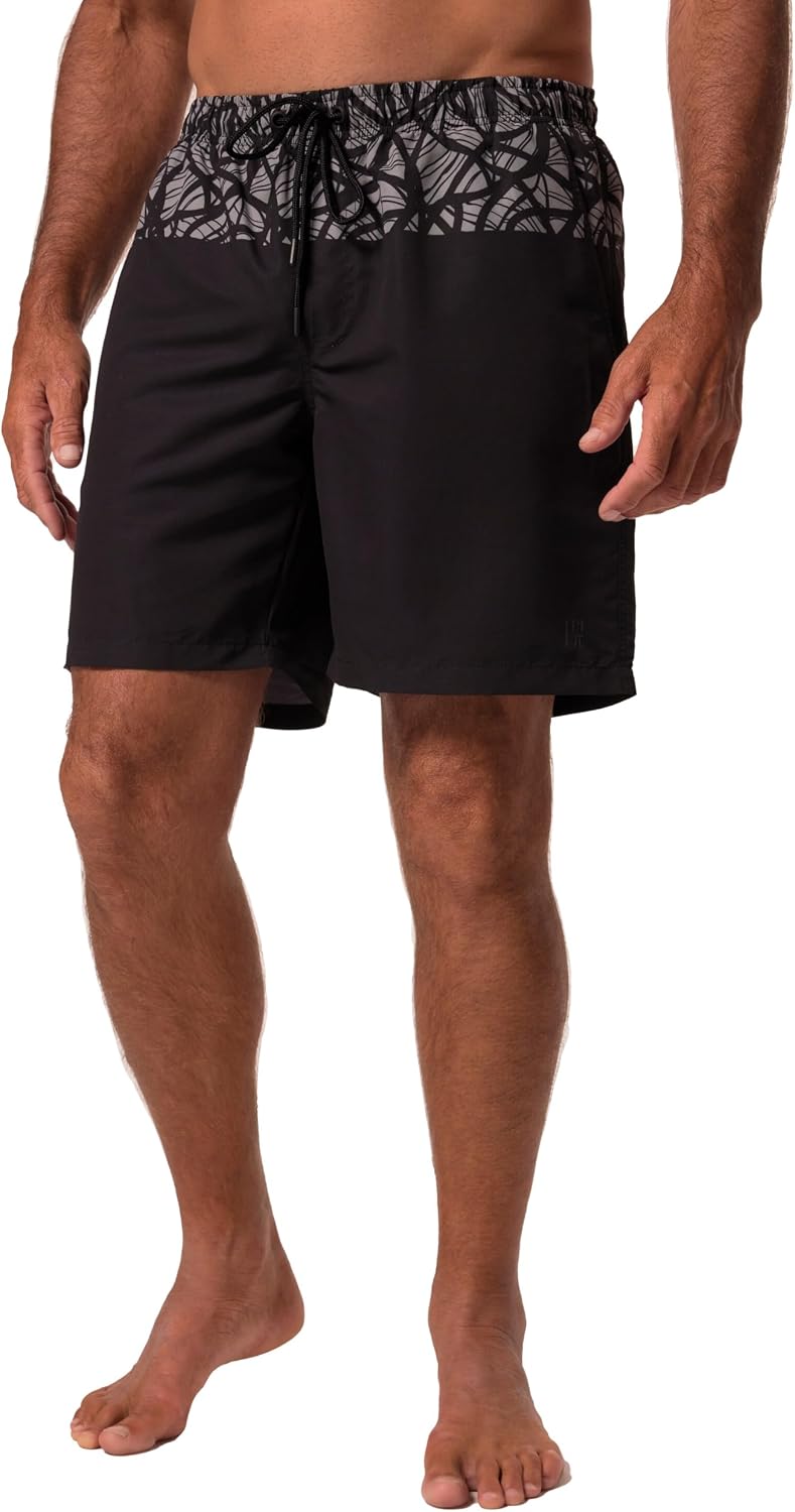 Detalle de JAY-PI Badehose AOP 20 cm, Costume da bagno uomo – Taglie Forti L-8XL