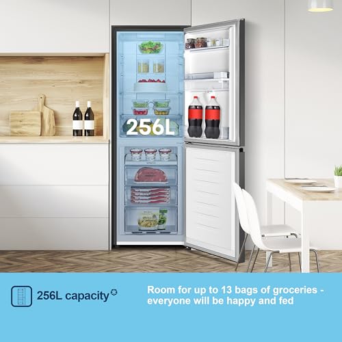 Thumbnail 4 de Fridgemaster MC55251DEB 55cm Freestanding 256L Fridge Freezer with Water Dispenser (Non-Plumbed) – Frost Free, LED Lighting, E Rated
