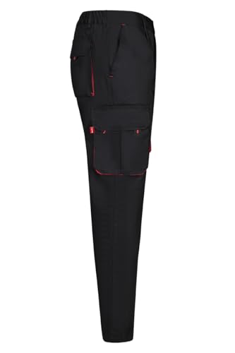 Thumbnail 6 de VELILLA 103004 Pantalón de Trabajo – Negro y Rojo, Talla 44