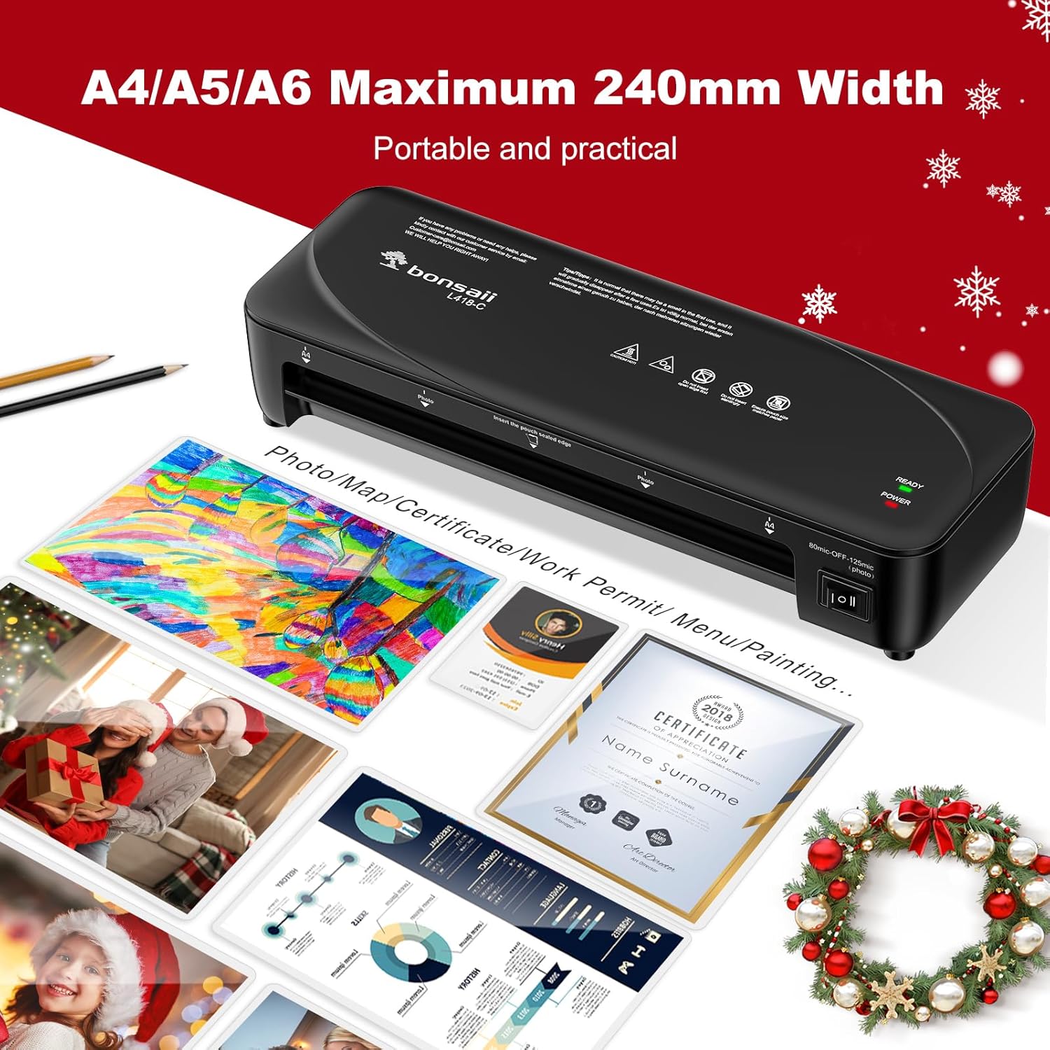 Thumbnail 4 de Bonsaii L418‑C Laminiergerät A4, 80–125 µm 📷