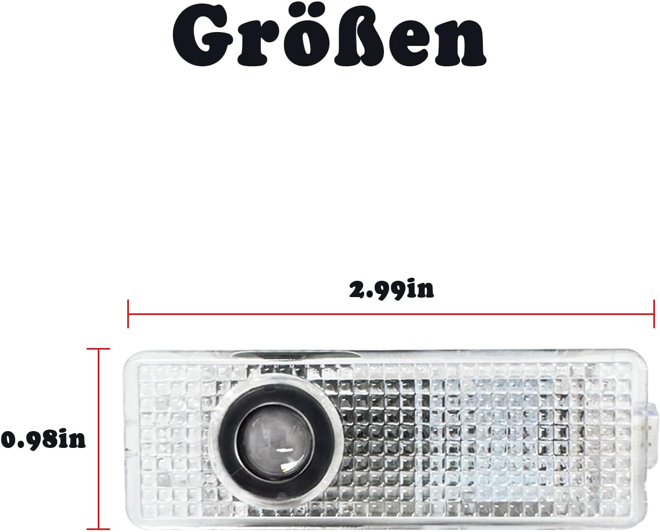 Detalle 2 de Krewua 2er-Set Türlichter mit HD-LED-Projektion „Welcome Lights“ für austauschbare BMW-Modelle