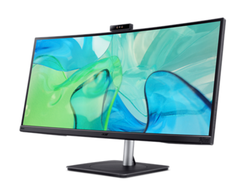 Detalle de Acer CB3, Vero CB343CURD: monitor curvo UW‑QHD de 34" con HDR10 e interfaz USB‑C PD 140W