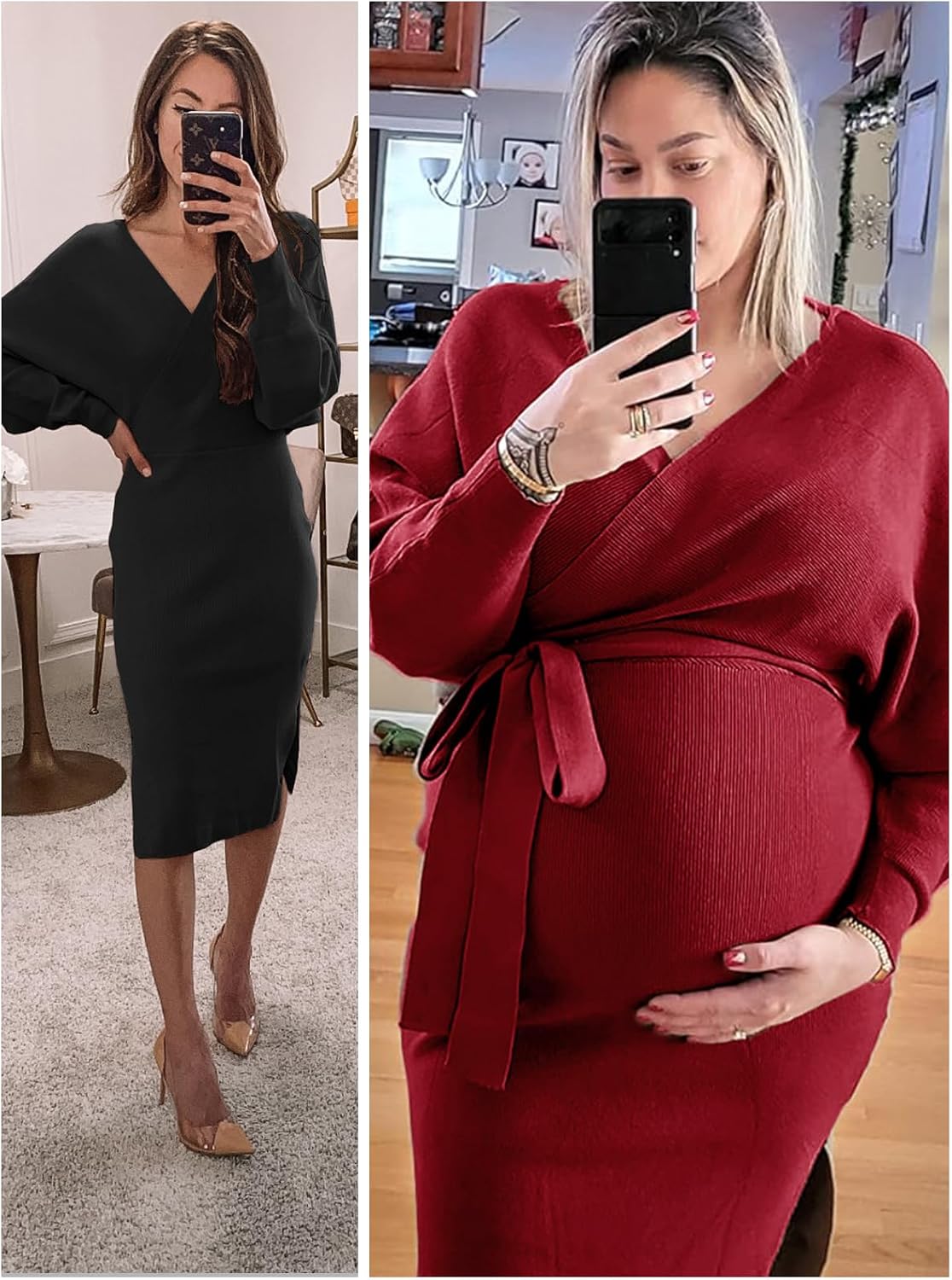 Thumbnail 6 de Chang Yun Maxi Wrap V‑Neck Dress