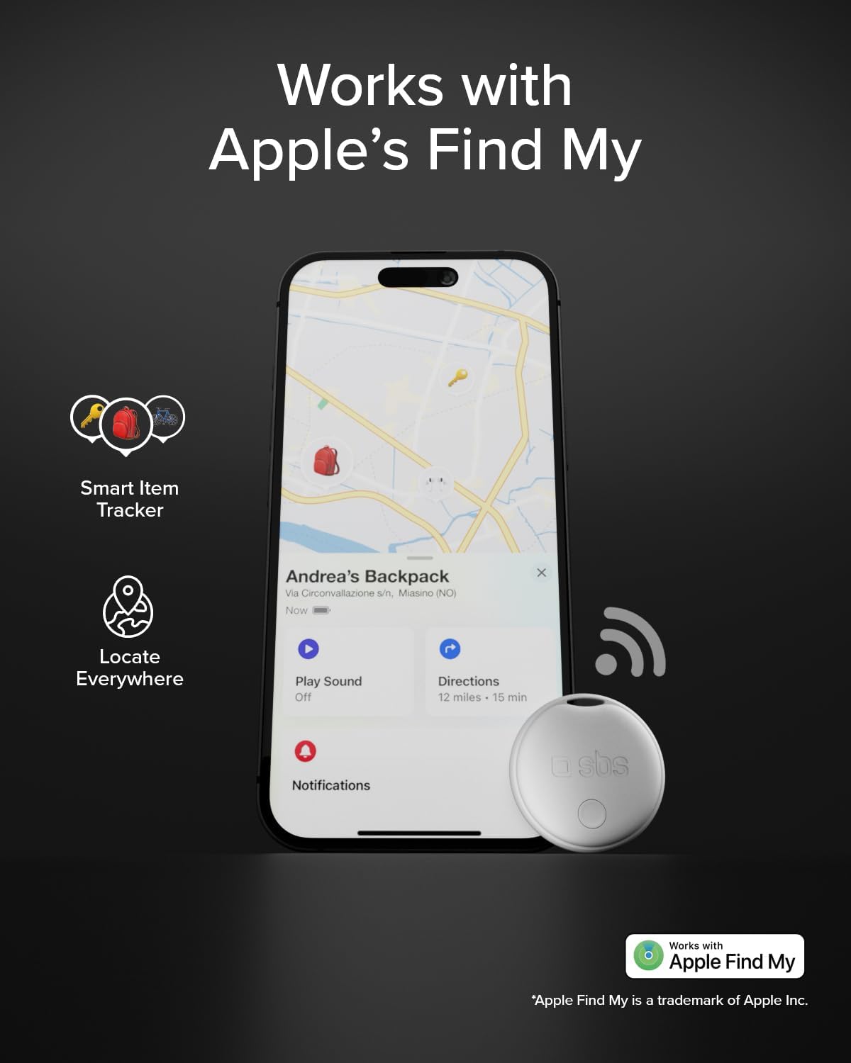 Thumbnail 1 de SBS Track My Dot Kit 4× localisateurs 34 mm 🔎