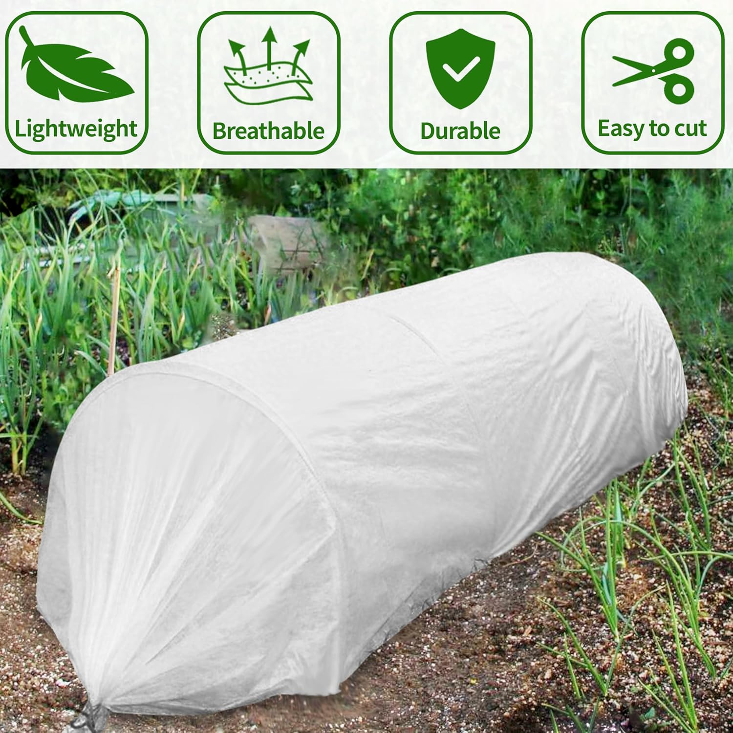 Detalle 2 de SORANGEUN 10x30ft Frost Cloth garden cover