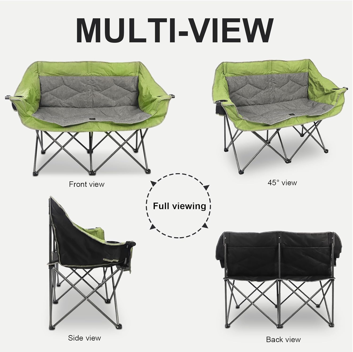 Detalle 2 de LANMOUNTAIN Folding Loveseat Camping Chair
