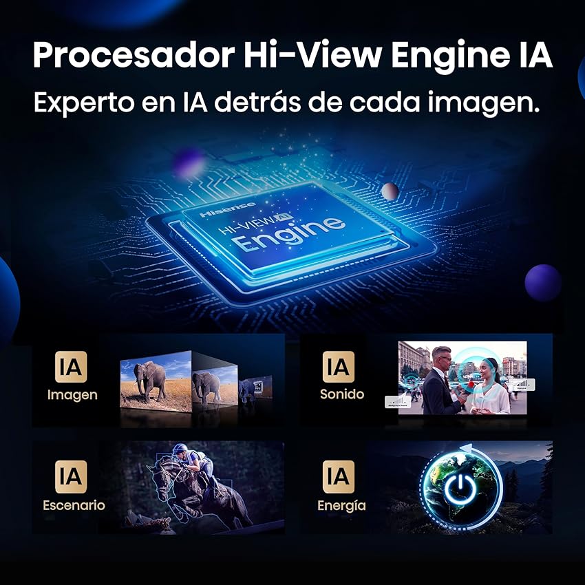 Thumbnail 3 de Hisense 55E8Q Smart TV 55" Mini LED, 144Hz
